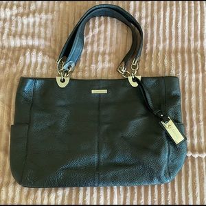 Calvin Klein black leather purse